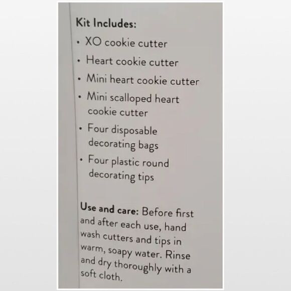 New Cookie Decorating Hearts & XO 12 Piece Kit - Picture 14 of 16